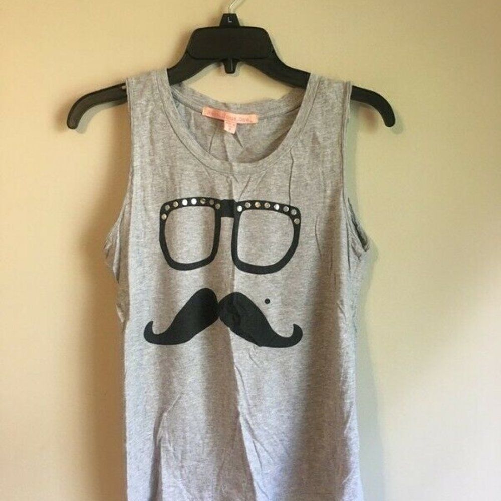 Rebellious one Medium grey tank top
